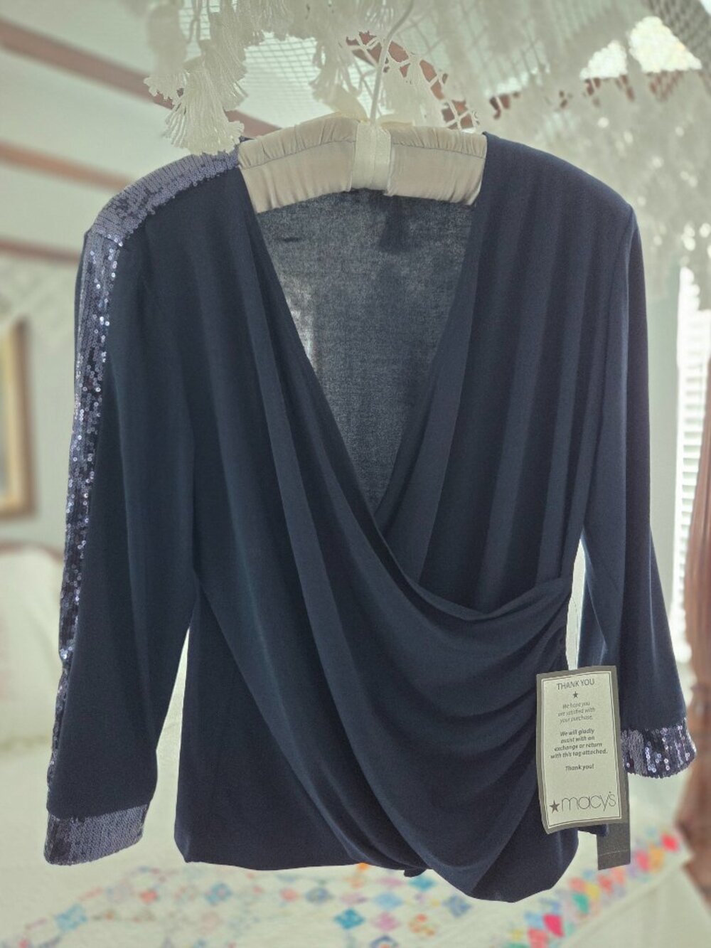 NWT MSK Evening Top XL